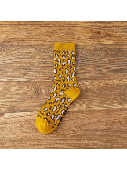 Rufia – Leopard Print Crew Socks