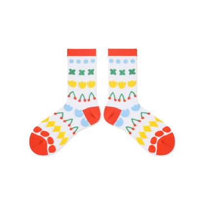 Rufia - Pastel Cartoon Socks - Breathable & Soft
