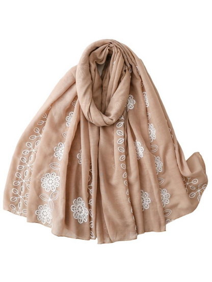 Scarvii - Floral Vine Lightweight Wrap Scarf