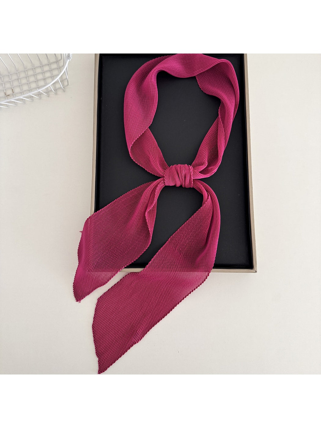 Scarvii - Elegant Narrow Solid Color Scarf