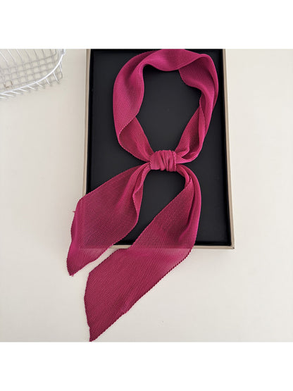 Scarvii - Elegant Narrow Solid Color Scarf