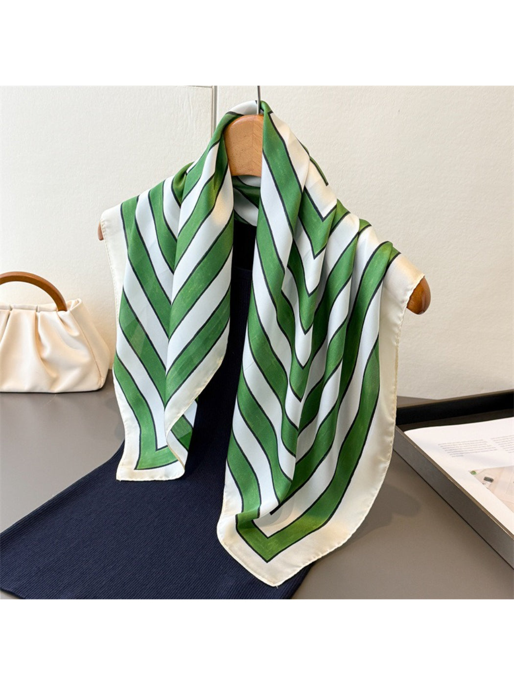Scarvii V Stripe Square Scarf