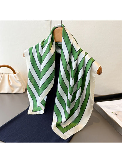 Scarvii V Stripe Square Scarf