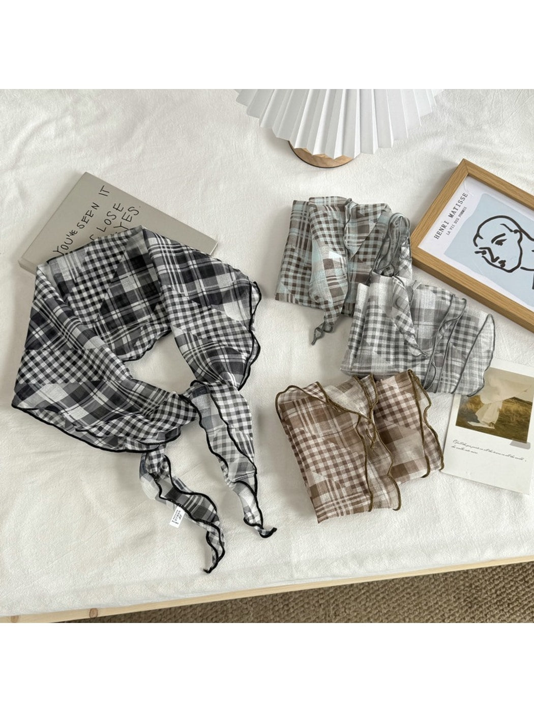 Scarvii - Simple Check Print Fashion Scarf