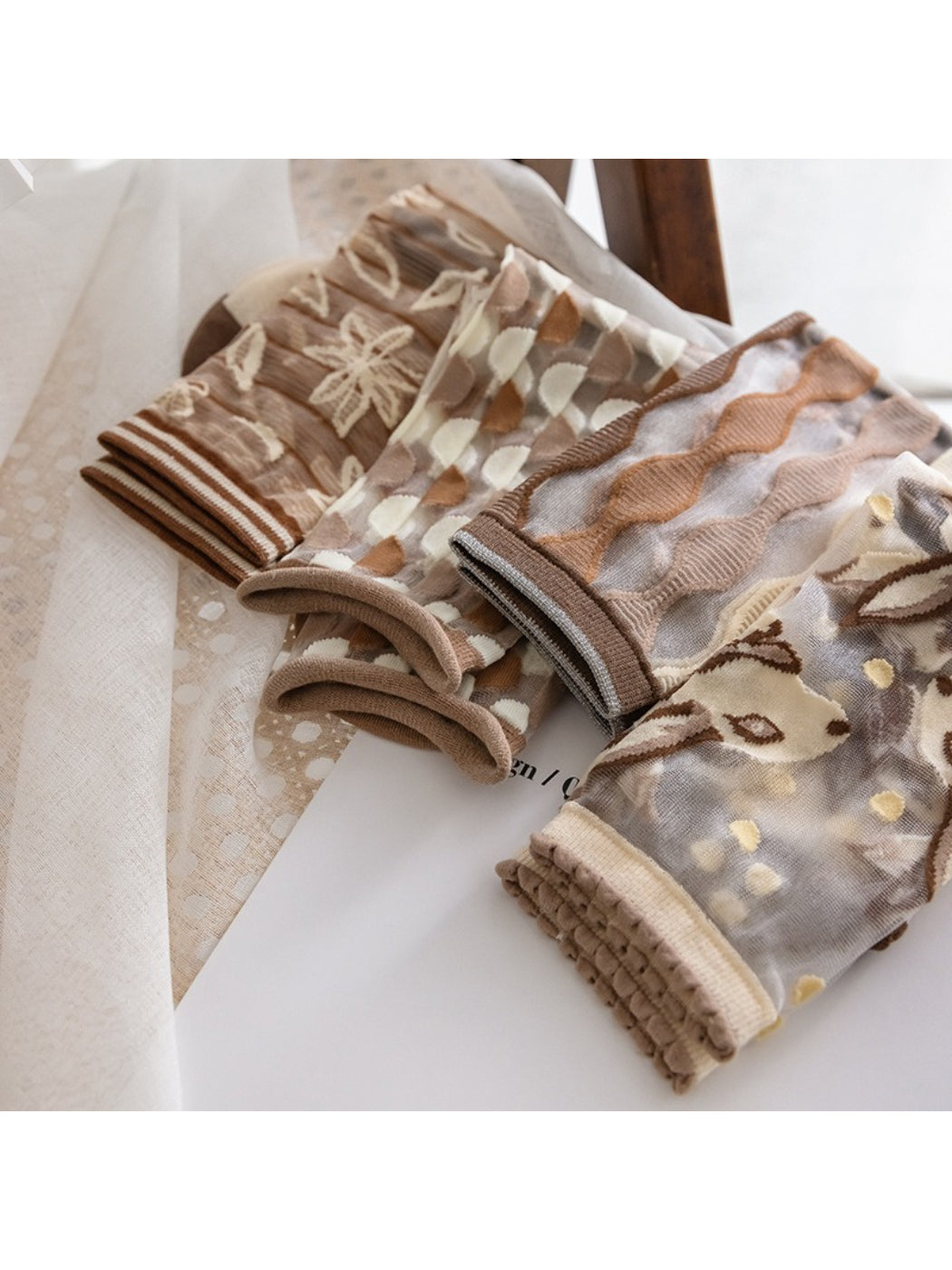 Rufia - Mesh Pattern Crew Socks product image 2