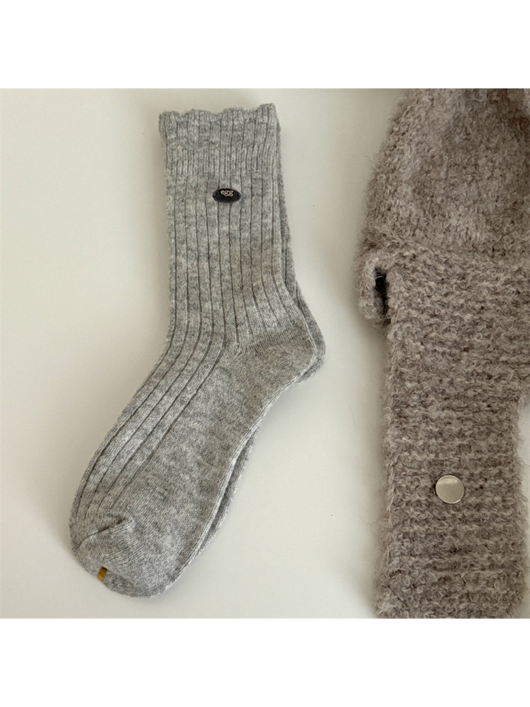 Rufia - Soft Ribbed Socks with Tiny Label