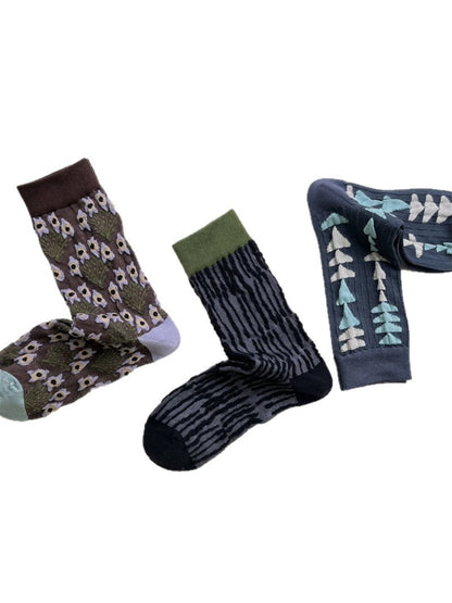 Rufia - Retro Unisex Mid-Calf Socks - Unique & Stylish