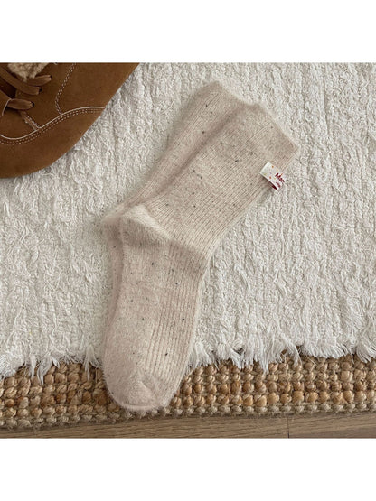 Rufia - Dreamy Pastel Solid Color Crew Socks