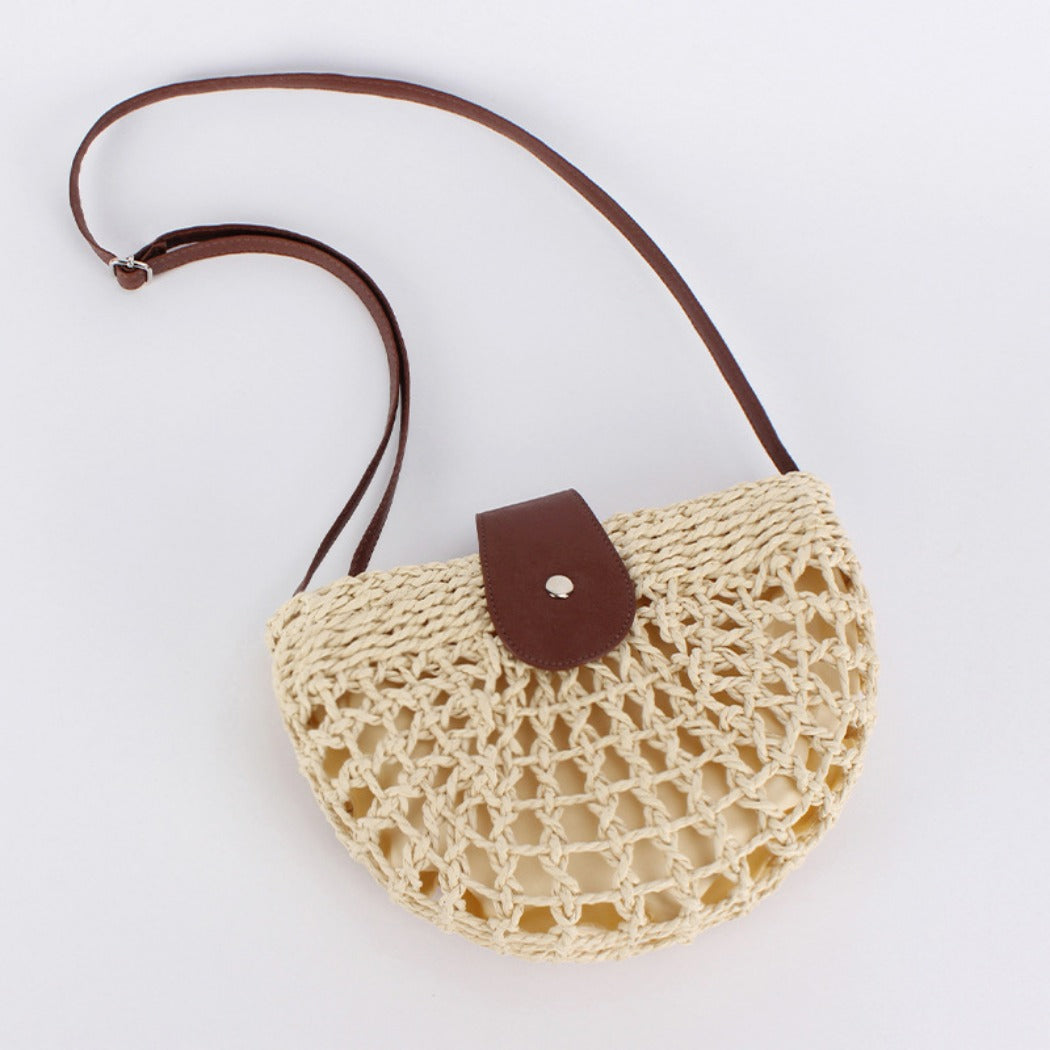Cosbai Half Moon Woven Crossbody Bag product image