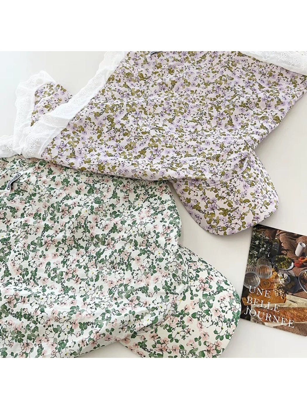 Haila - Floral Lace Trim Scarf Cap