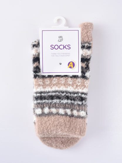 Rufia - Cozy Fleece Thick Mid-Calf Socks