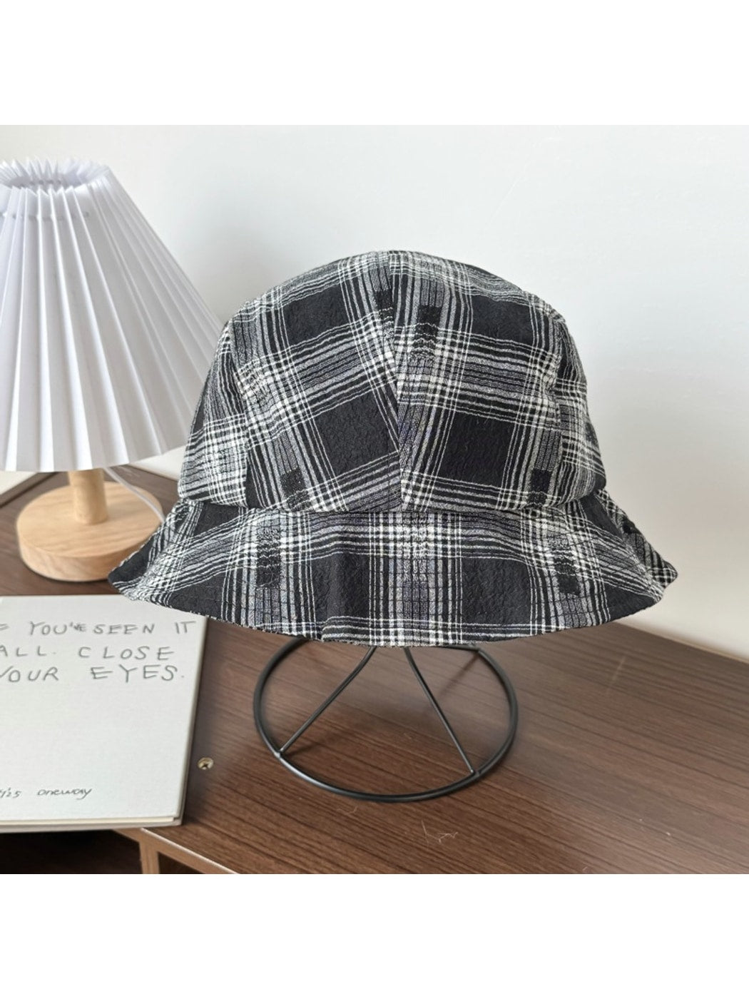 Haila - Simple Pattern Wide Brim Bucket Hat