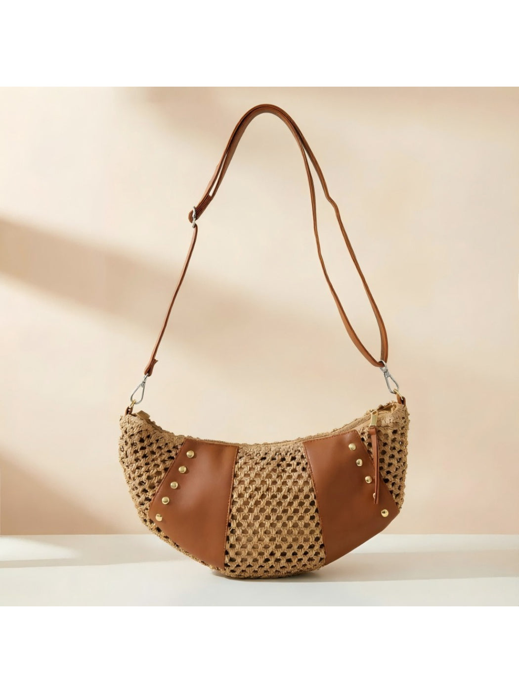 Cosbai - Open Weave Hobo Shoulder Bag - image 1