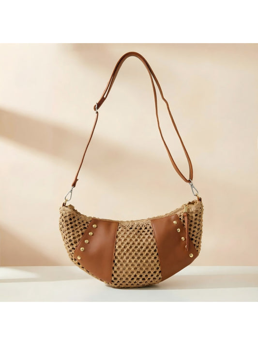 Cosbai - Open Weave Hobo Shoulder Bag - image 1