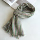 Scarvii - Stripe Cotton Linen Long Scarf & Shawl