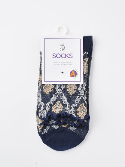 Rufia - Retro Argyle Pattern Women's Socks