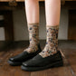 Rufia - 3D Floral Pattern Spring Autumn Mid-Calf Socks