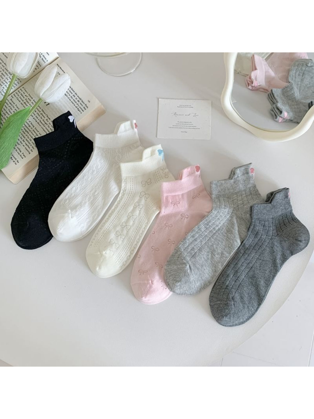 Rufia - Pastel Bow Knit Socks product image 4