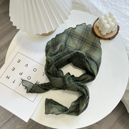 Scarvii - Plaid Triangle Headband
