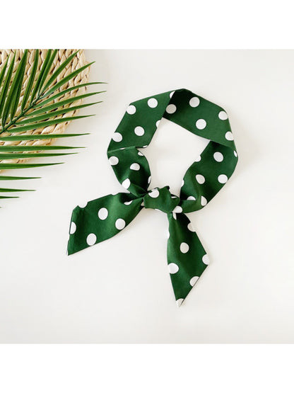 Scarvii - Classic Polka Dot Skinny Scarf Bandana