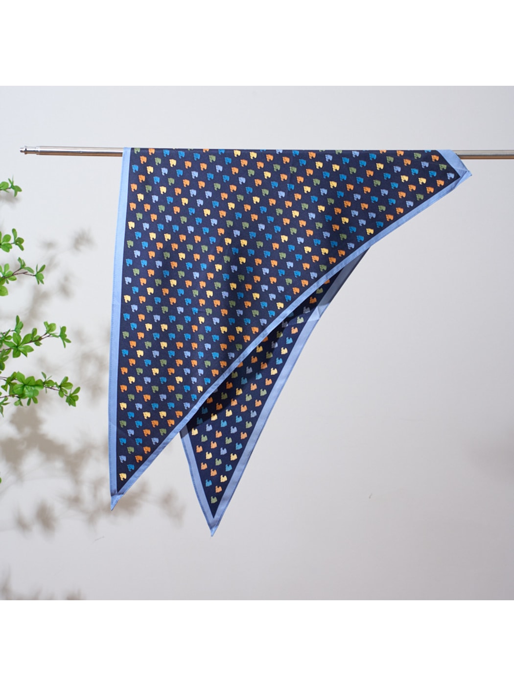Scarvii - Sweet Printed Border Triangle Bandana