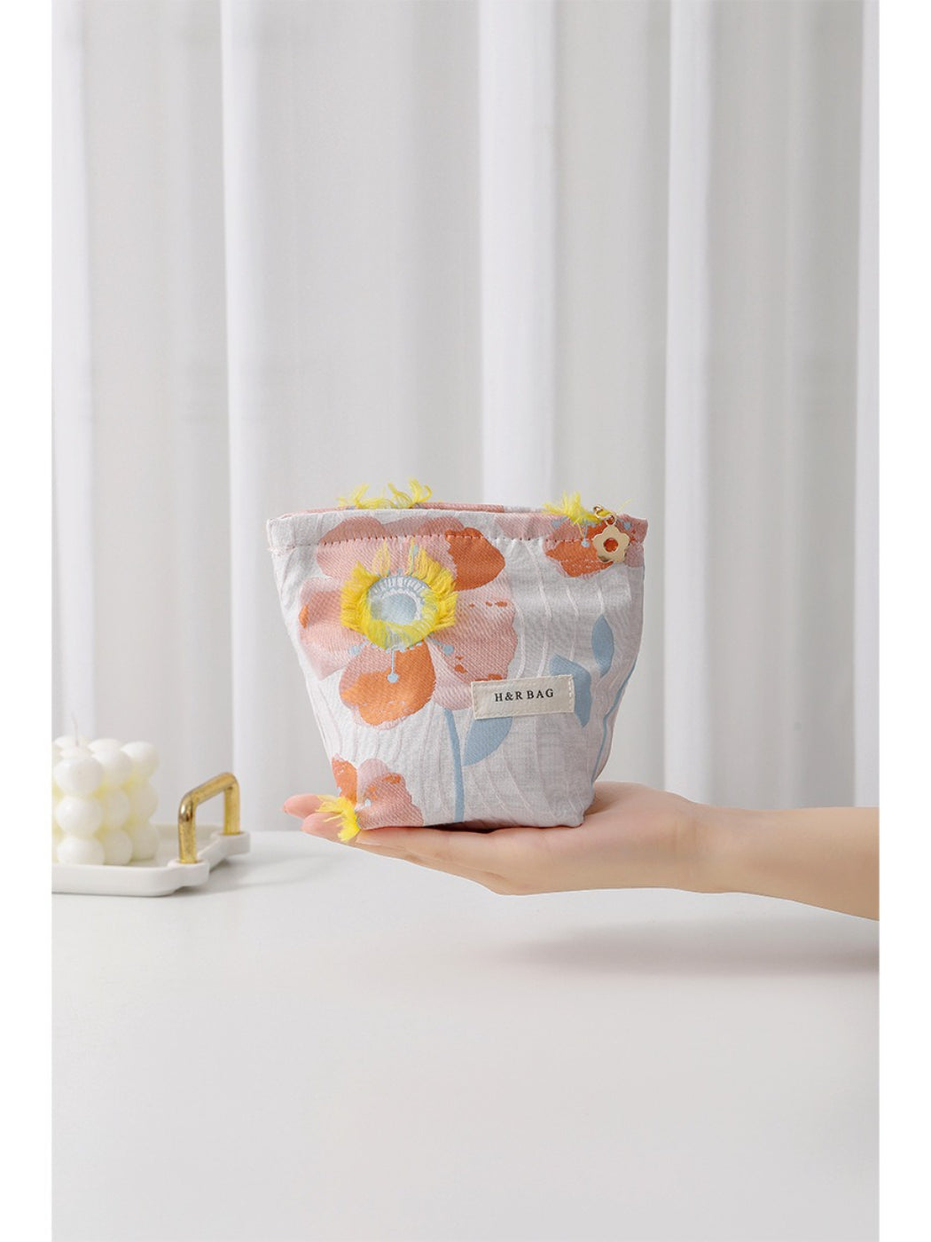 Cosbai - Poppy Bloom Cosmetic Bag