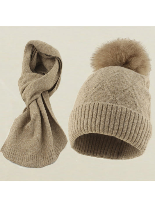 Haila - Women's Winter Scarf and Hat Set