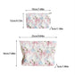 Cosbai Bow Floral Cosmetic Bag with visible bow and colorful floral pattern