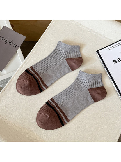 Rufia - Ribbed Stripe Accent Ankle Socks product image 6