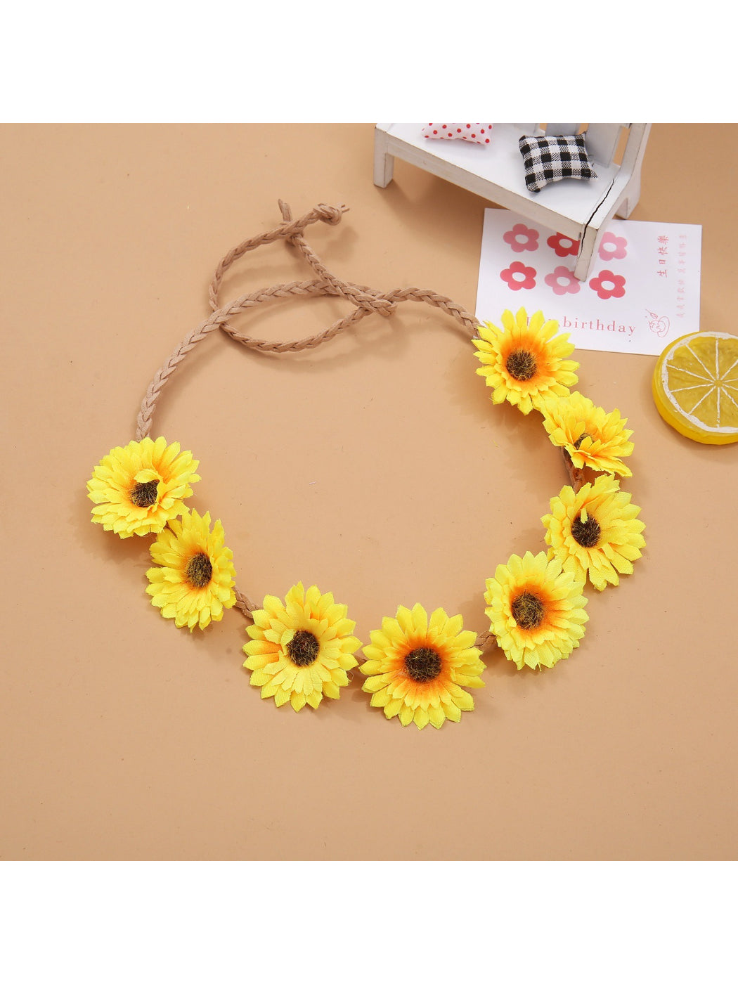 Hairish - Boho Daisy Chain Flower Hair Crown
