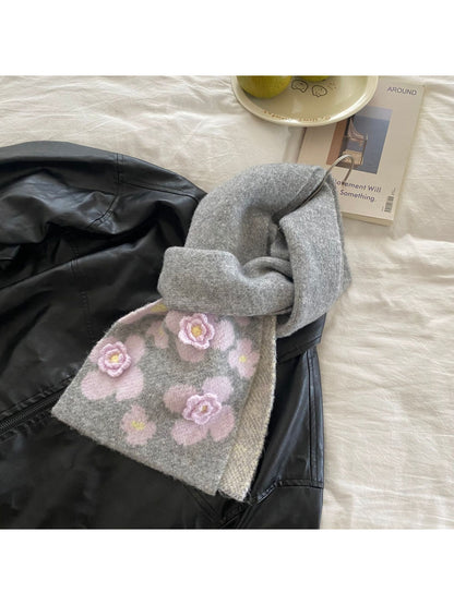 Scarvii - Floral Pattern Winter Scarf