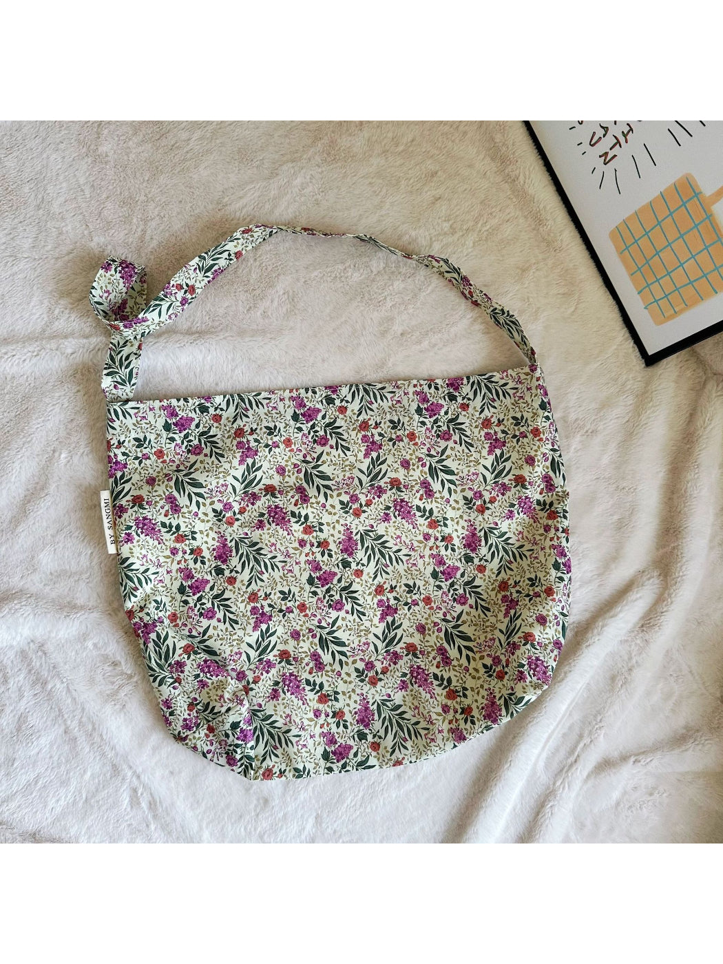Cosbai - Vintage Floral Slouchy Bag