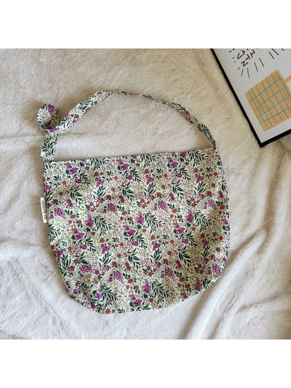 Cosbai - Vintage Floral Slouchy Bag