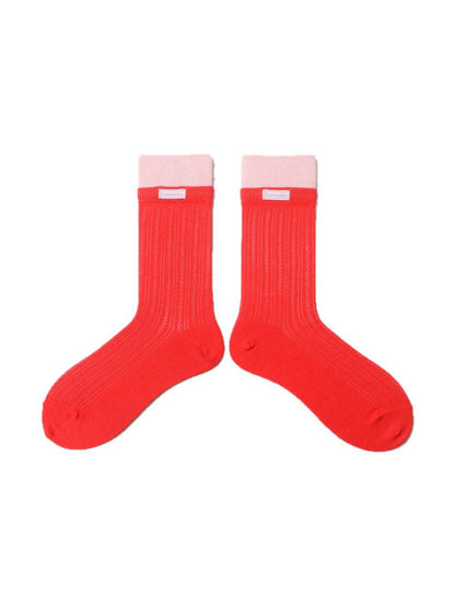 Rufia - Dopamine Summer Mesh Colorblock Ankle Socks