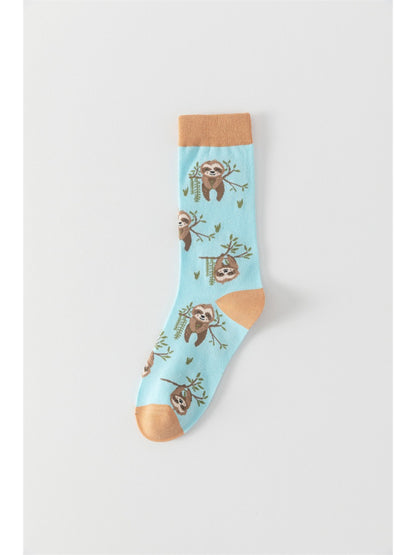 Rufia Playful Sloth Pattern Crew Socks product image 7