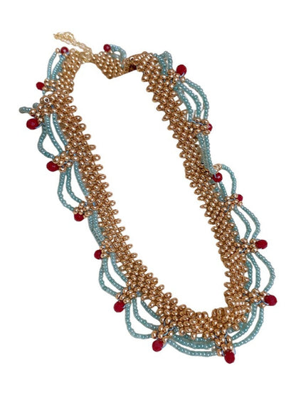 Bauai - Glass Bead Necklace with Court Style