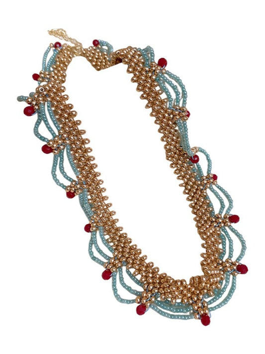 Bauai - Glass Bead Necklace with Court Style