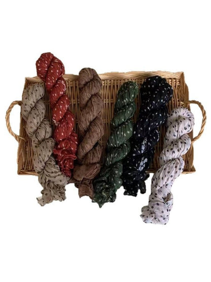 Scarvii - Polka Dot Crinkled Scarf