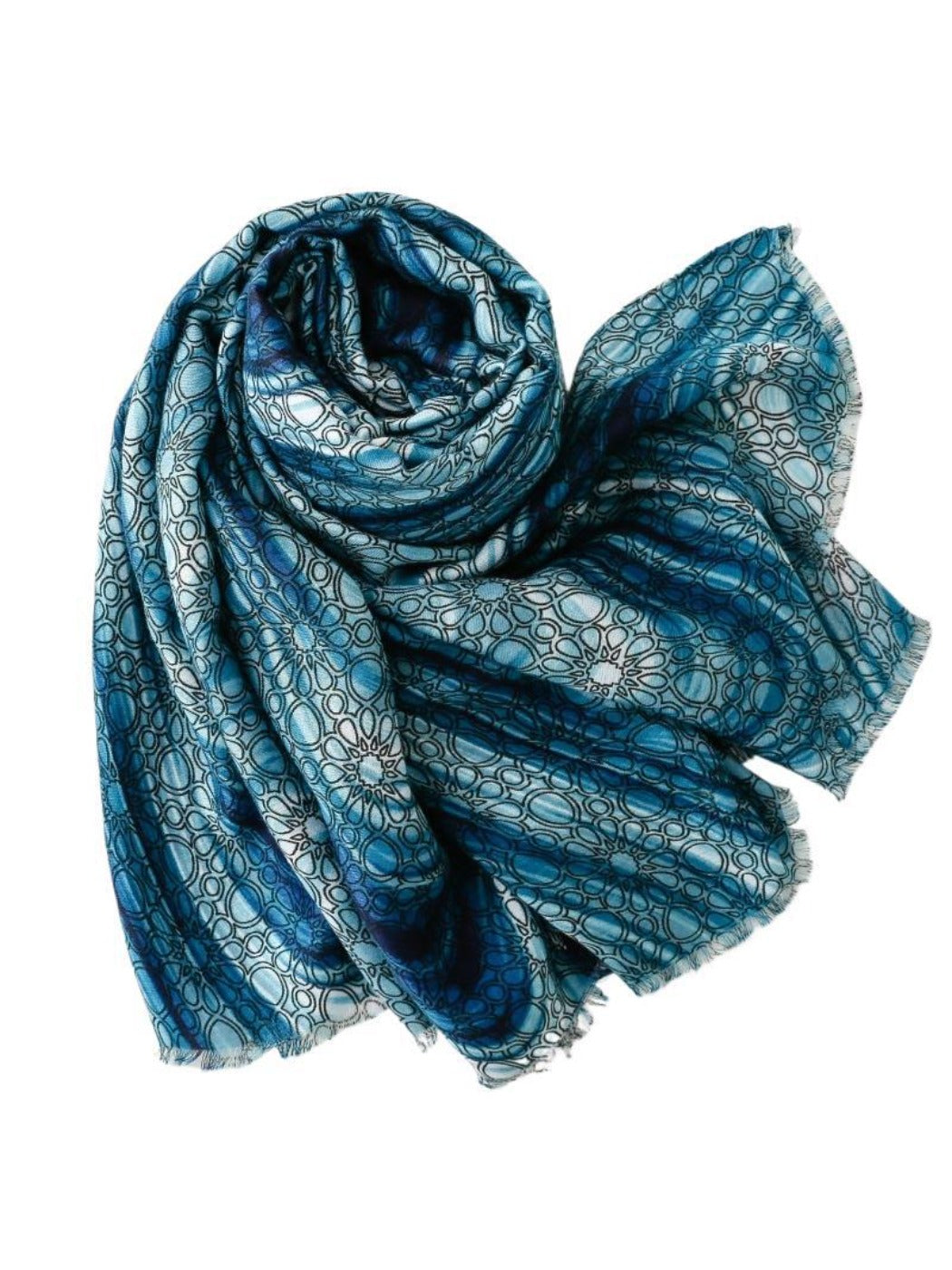 Scarvii - Bohemian Geometric Print Long Scarf