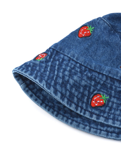 Haila - Playful Strawberry Stitch Bucket Hat