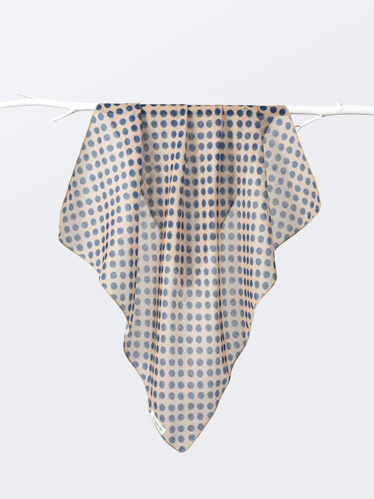 Scarvii - Lightweight Polka Dot Square Scarf