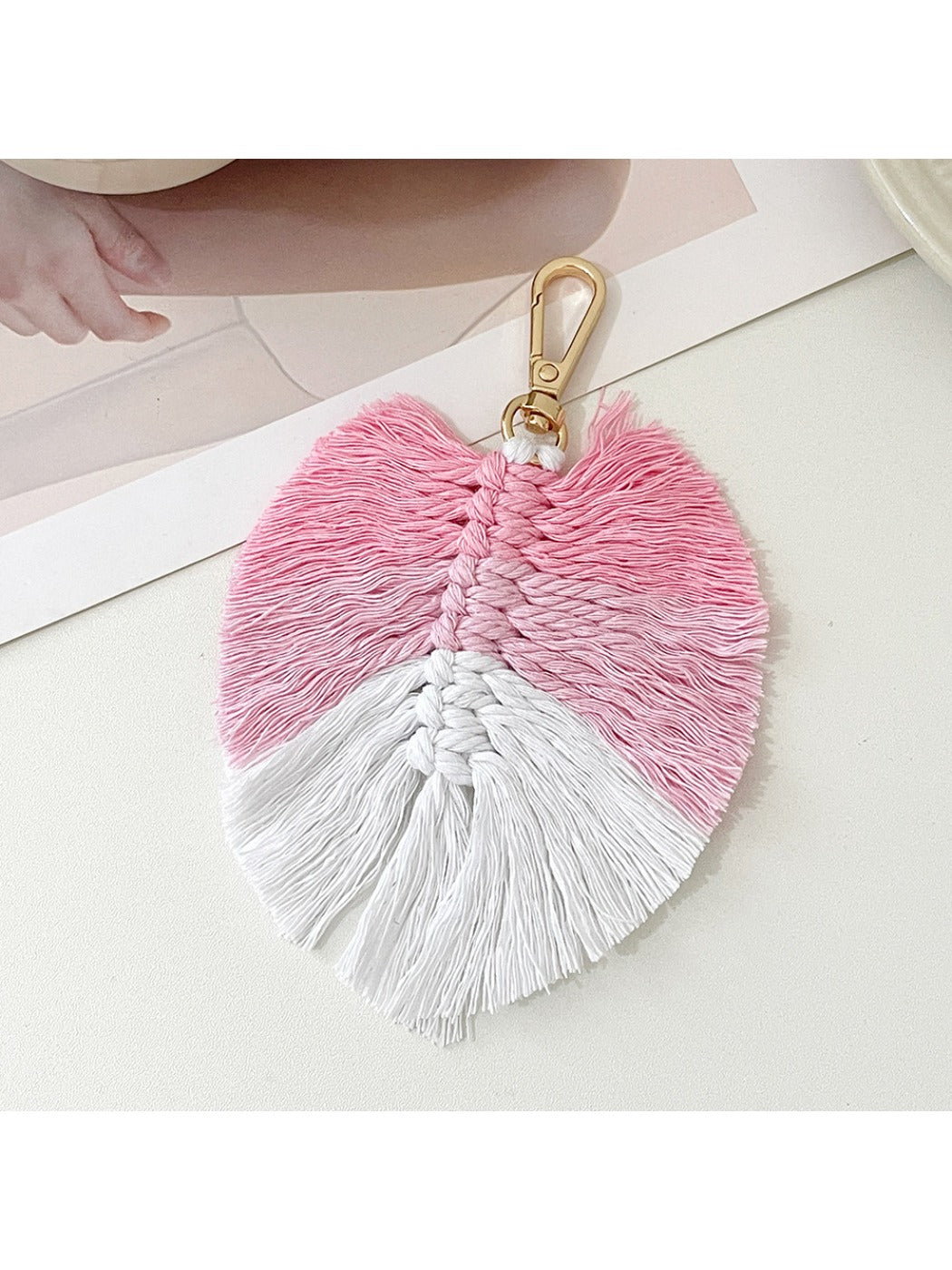 Koco - Bohemian Leaf Keychain with Tassel