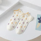 Rufia- Colorful Lace Trim Summer Low-Cut Socks