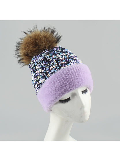 Haila - Women's Pom Pom High Crown Knit Beanie