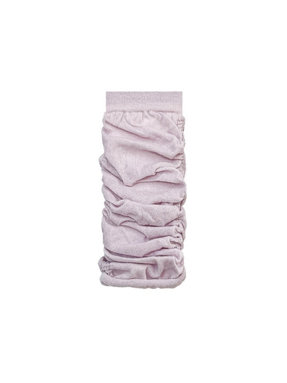 Cozyra - Solid Color Ruched Leg Warmers