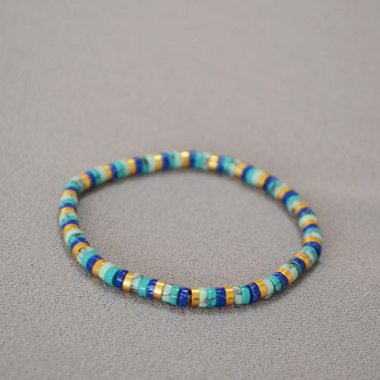 Bauai - Bohemian Turquoise Beaded Bracelet - Simple and Stylish