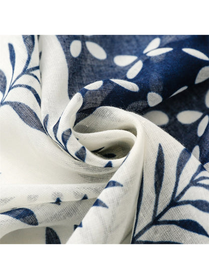 Scarvii - Botanical Border Print Scarf