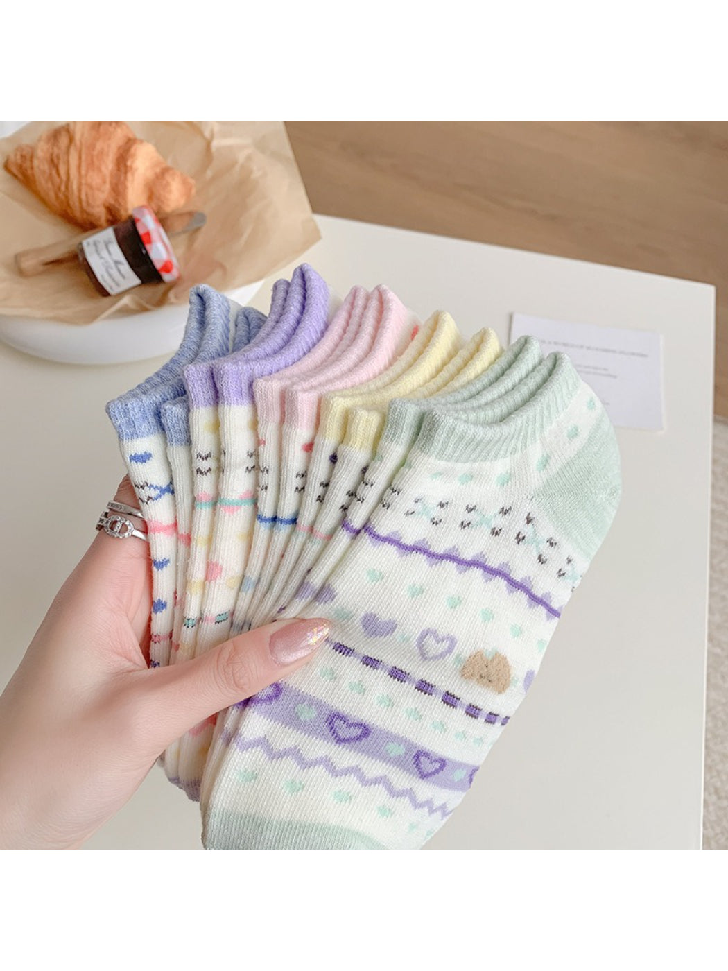 Rufia - Pastel Heart Ankle Socks product image 8