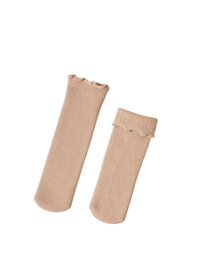 Rufia – Ruffled Plush Lined Winter Socks