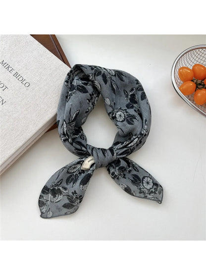 Scarvii - Vintage Print Square Scarf